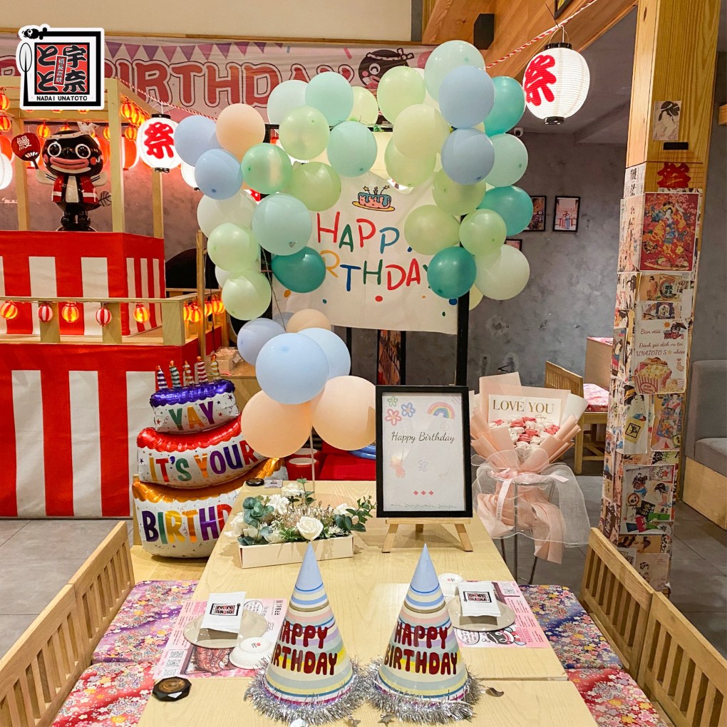 Tổ Chức Tiệc Sinh Nhật Set Up Miễn Phí Tại Izakaya Unatoto