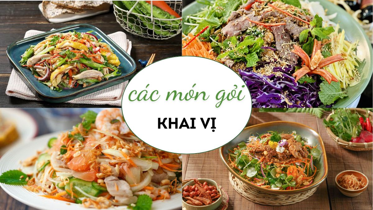 Bí Quyết Kết Hợp Món Ăn Cho Thực Đơn Tiệc Hấp Dẫn 1 Tổng hợp các món gỏi khai vị đãi tiệc ngon đẳng cấp mà dễ làm