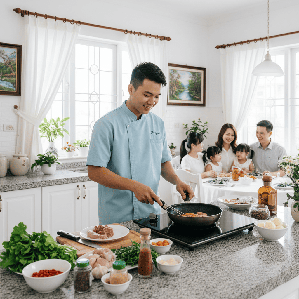 Partyna - Dịch vụ nấu ăn chuyên nghiệp cho tiệc tại nhà toàn quốc