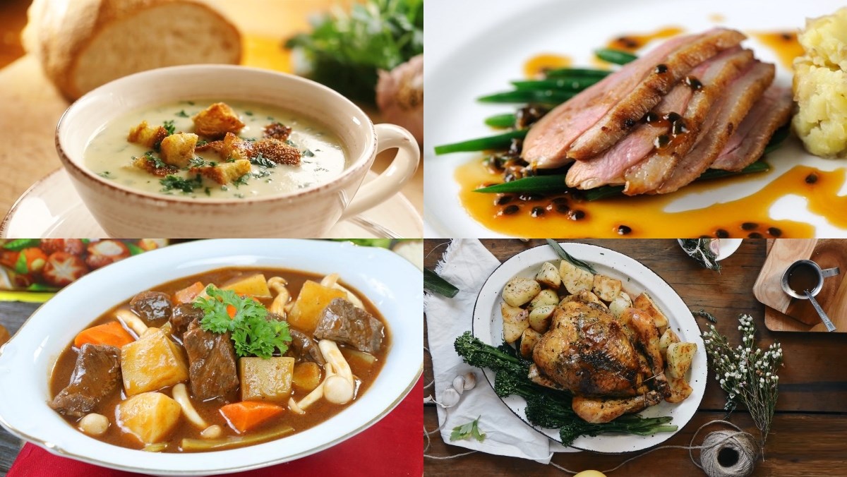 10 thực đơn bữa ăn của người Châu Âu hấp dẫn thơm ngon ai cũng thích