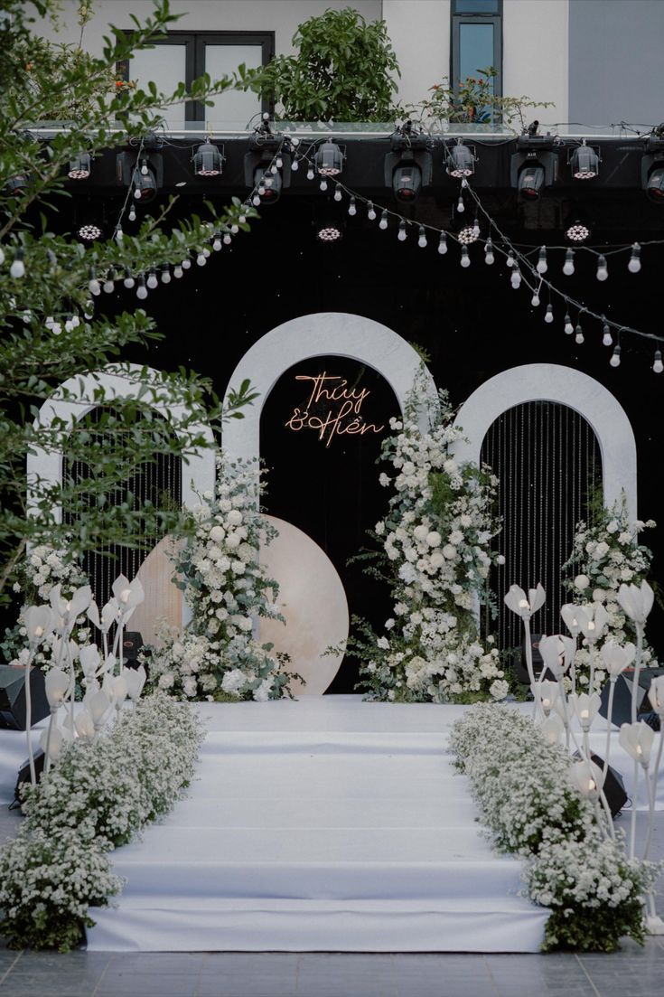 Bí Quyết Trang Trí Không Gian Tiệc Bằng Ánh Sáng 7 15+ background sân khấu đẹp bắt kịp xu hướng