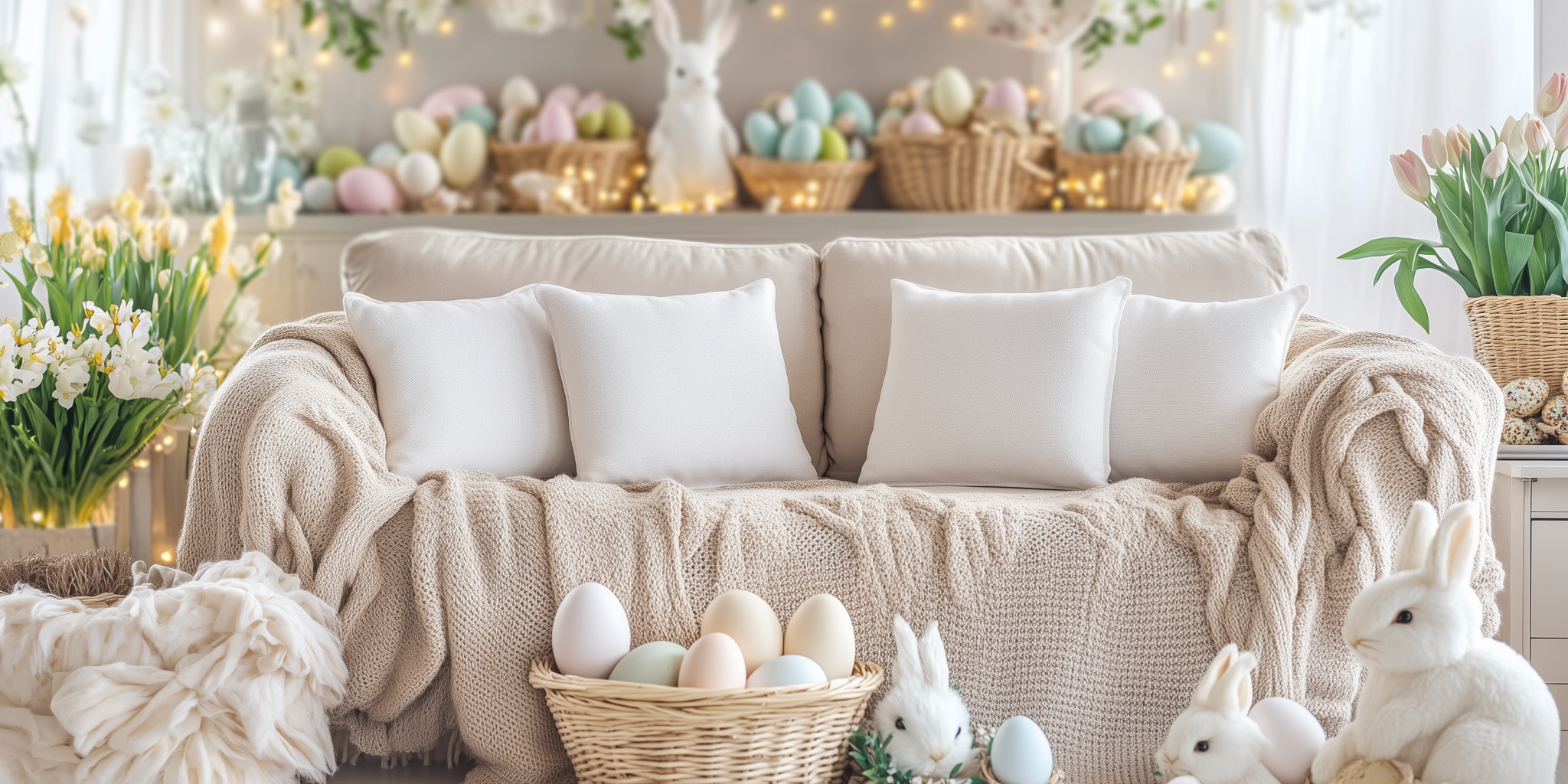 Gợi Ý Trang Trí Tiệc Tân Gia Chung Cư Đẹp Ấm Cúng 12 Creative Easter Home Decor Ideas with Farmhouse Style and Table Decorations