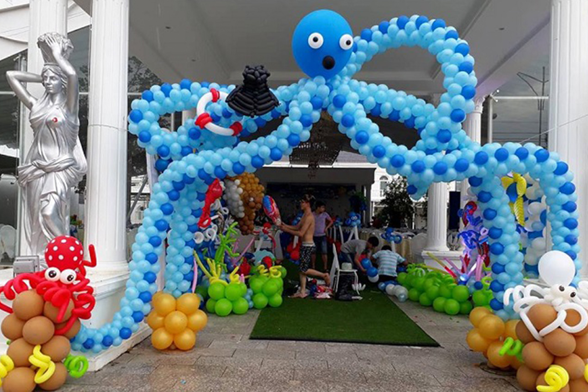 Hướng Dẫn Tự Làm Cổng Bong Bóng Trang Trí Tiệc Tại Nhà 7 Giới thiệu cách làm cổng chào bằng bong bóng - GO Party
