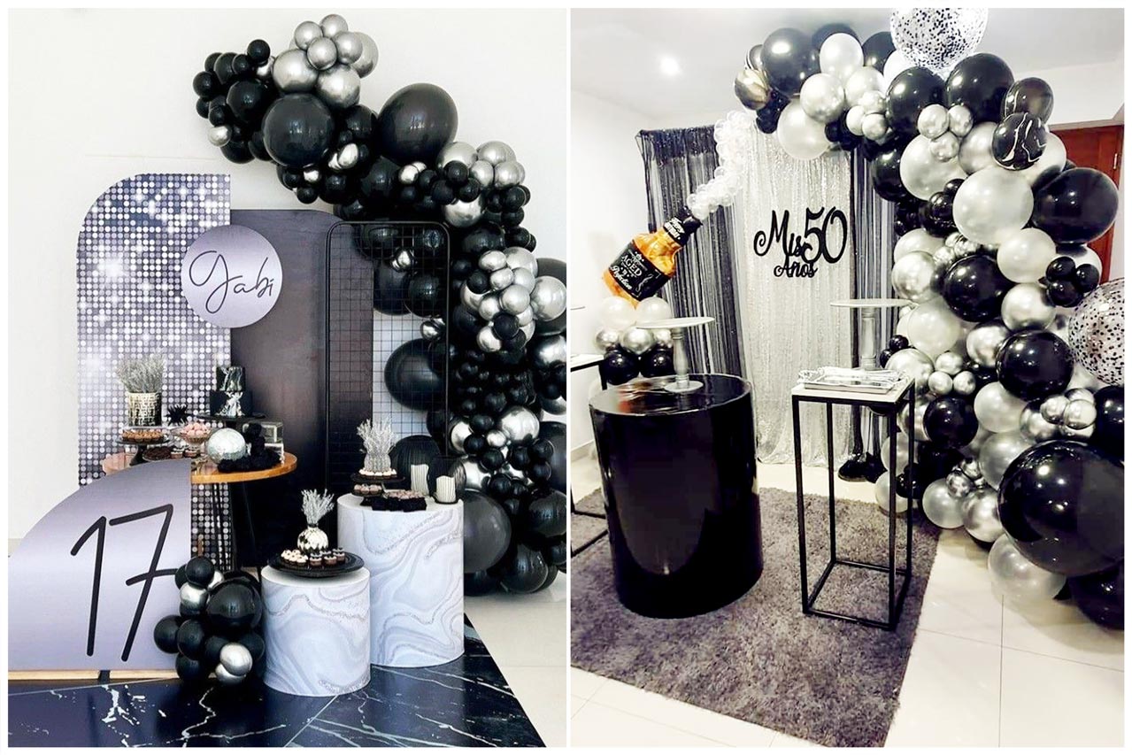 Tạo bất ngờ cho bạn trai với tiệc sinh nhật màu đen trắng ấn tượng